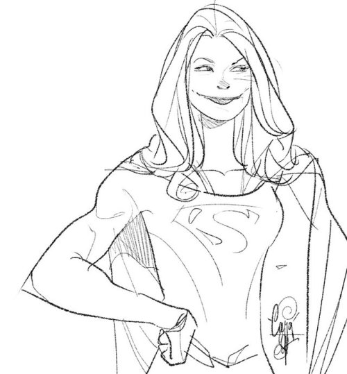 walkyriesetamazones:Supergirl by Otto Schmidt