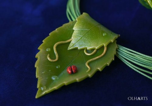 sosuperawesome:Leaf JewelryOlha Arts on EtsySee our #Etsy...