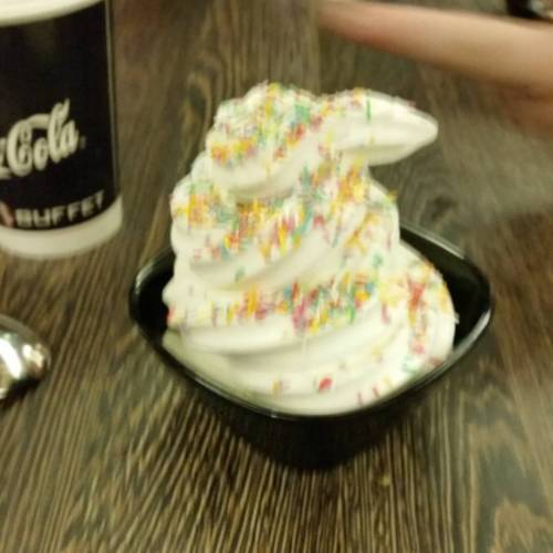 abusing my ice cream privileges (at Star Buffet Central Coast...