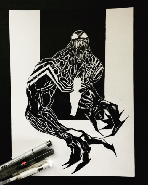 manfrommars2049:Venom drawing I did for inktober via...