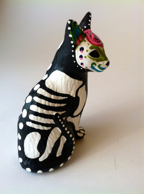 ainawgsd:Sugar Skull Animal Figurines