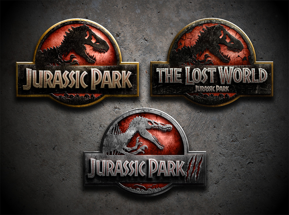 D O M I N I O N — Jurassic World style logos for the Jurassic Park...