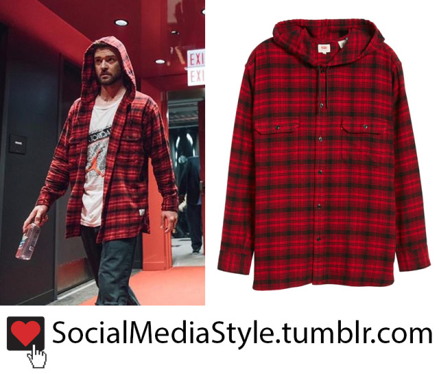 levi's plaid hoodie