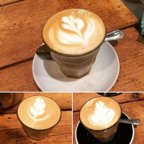 More milk! A study in piccolos. #latteart #taylorstreetbaristas...