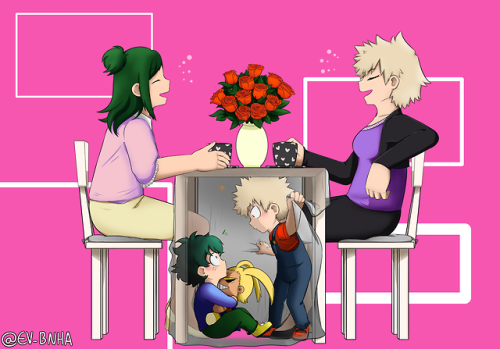 ev-bnha:Two moms hanging out and a mysterious encounter under...