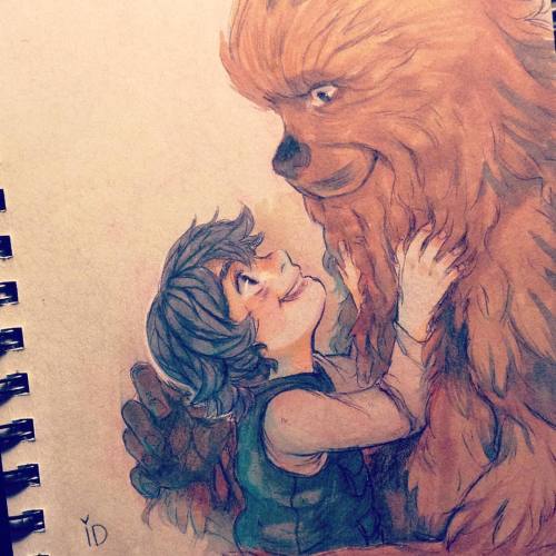 injureddreams:“Chewie..are all your people as fluffy as you...