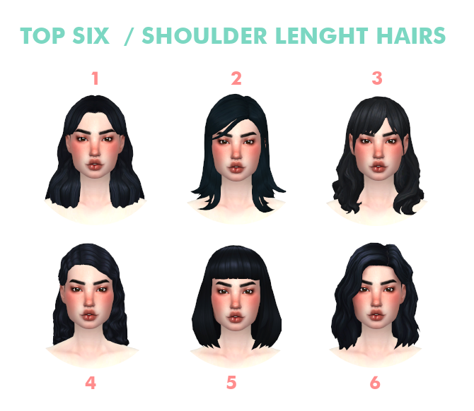 sims 4 female shoulder length curly hair mod