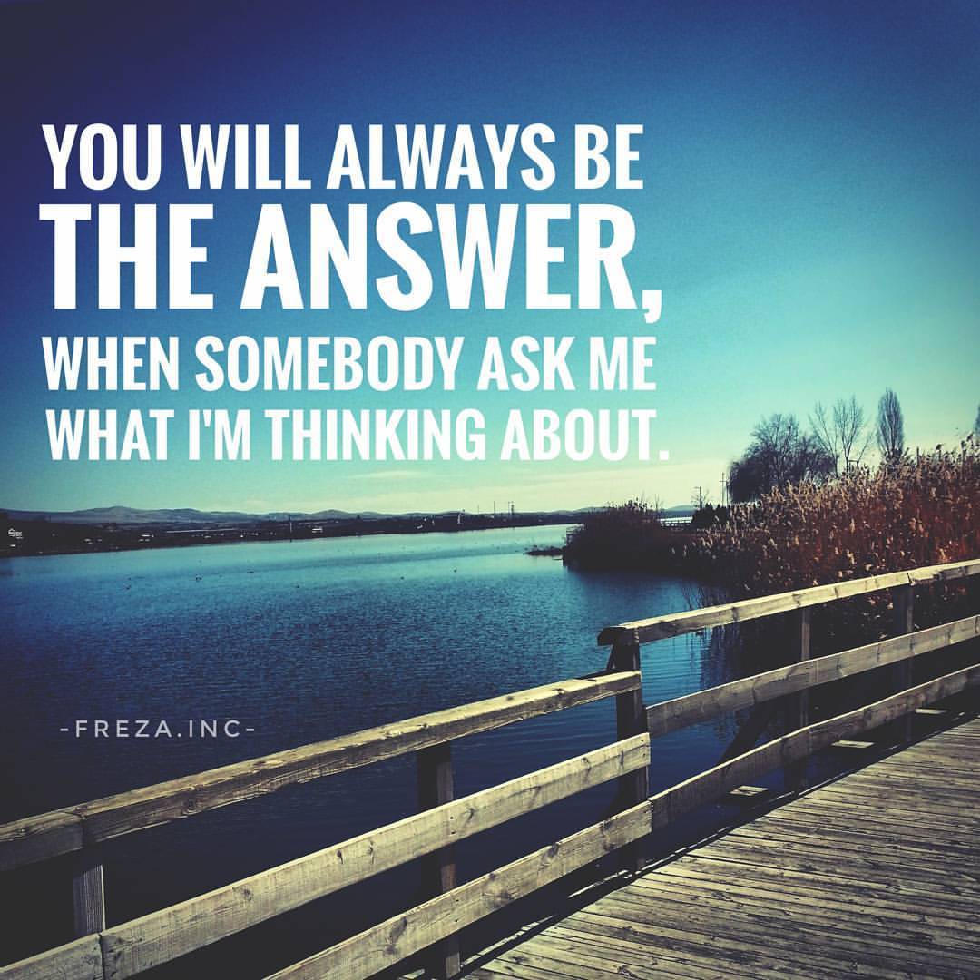 f r e z a . I n c — "You will always be the answer, when ...