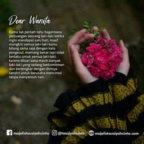 Tausiyah Cinta Dear Wanita Kamu Tak Pernah Tahu Bagaimana