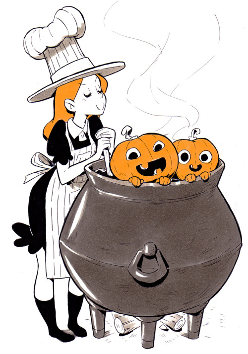 Inktober inktober2018 cruel witch witchober Pumpkin Halloween