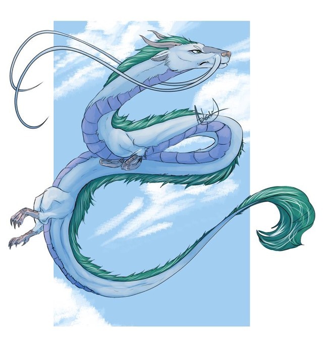 TheKnightOfSpades — Spirited aways haku in dragon form. This took so...