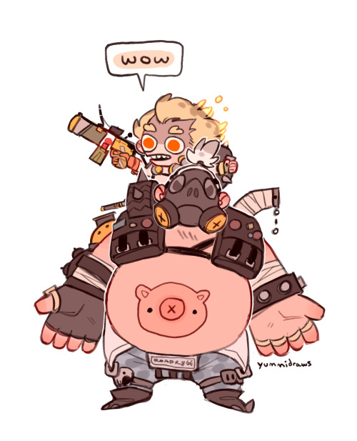 tiny junkrat and roadhog :^)