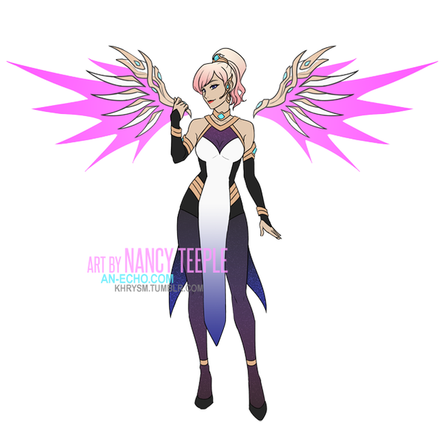 K/DA Mercy concept I had to assign the colors to... - it never ends