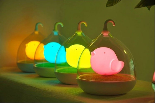 cat-pun:littlealienproducts:Cute Bird Nightlight from...