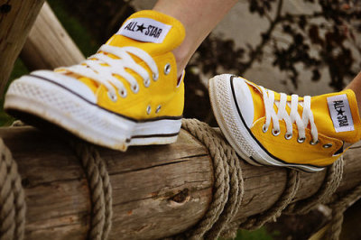 yellow converse tumblr