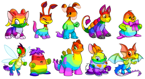 rainbow neopets | Tumblr