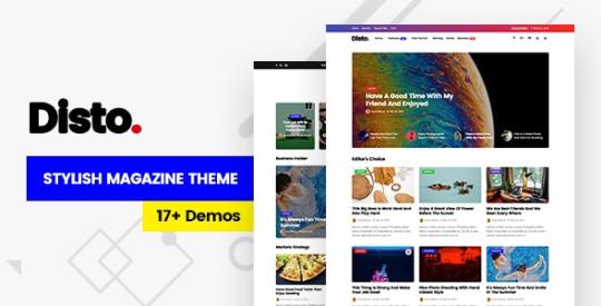 Disto v1.5 – WordPress Blog Magazine Theme Nulled