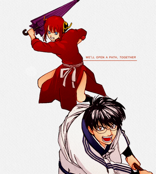 dicennio:gintoki’s children kagura & shinpachi for...