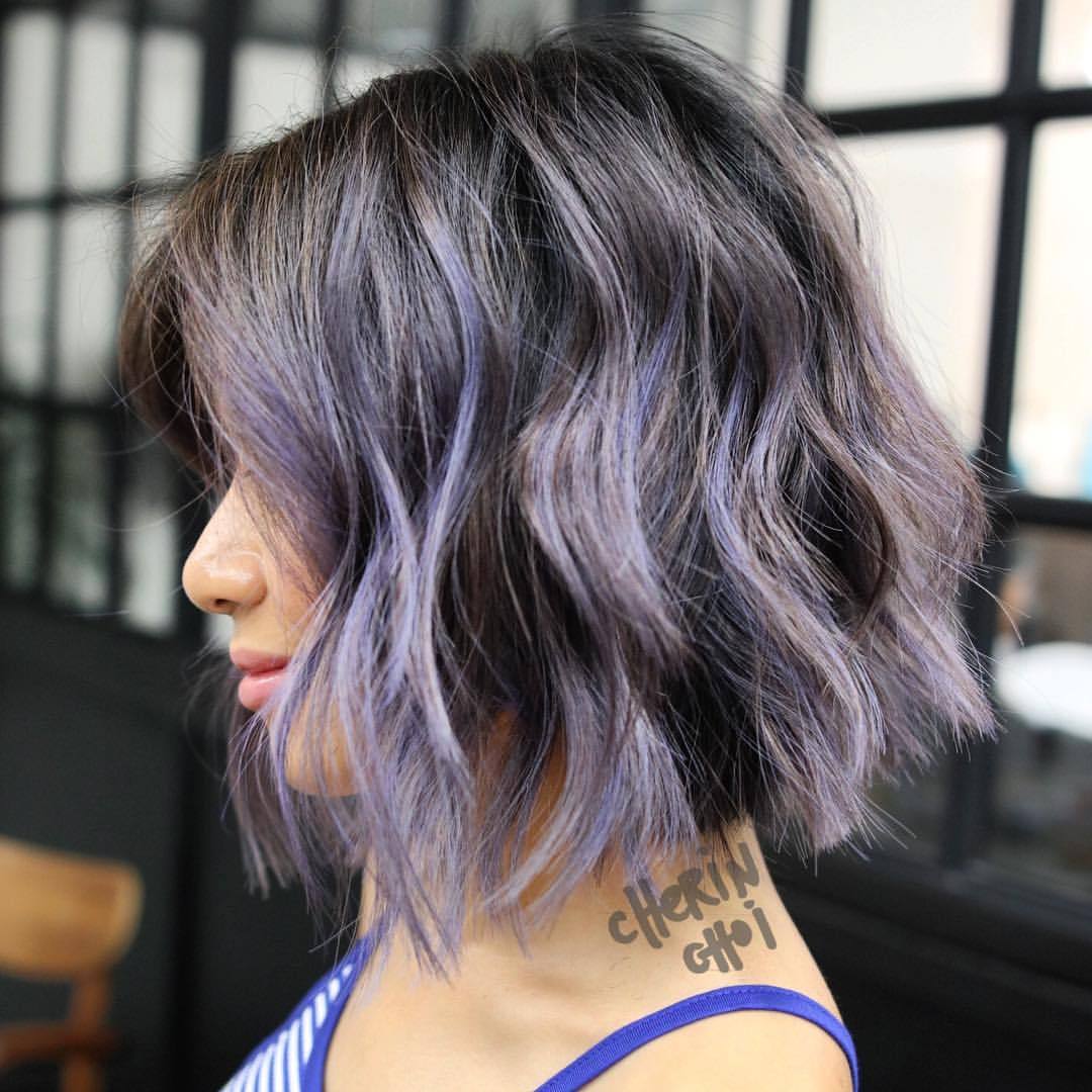 Hair By Choi Ce Lilac Highlights For A Beautiful Fade Out To An
