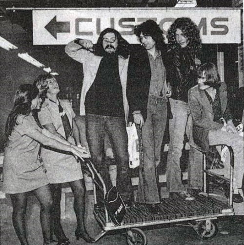 sarahlaststand:Led Zeppelin arrive in Miami, 1973