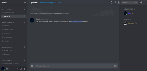 Discord server for Arabic : Lets Learn Arabic