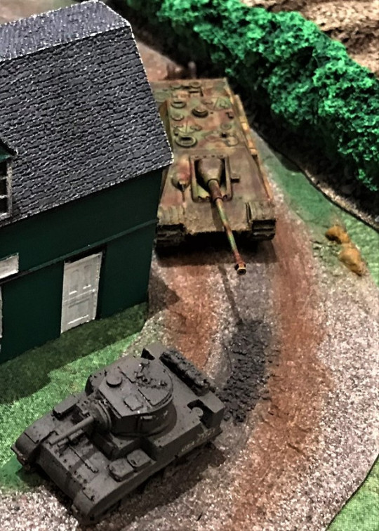 8 Jagdpanther hunts M5 Stuart