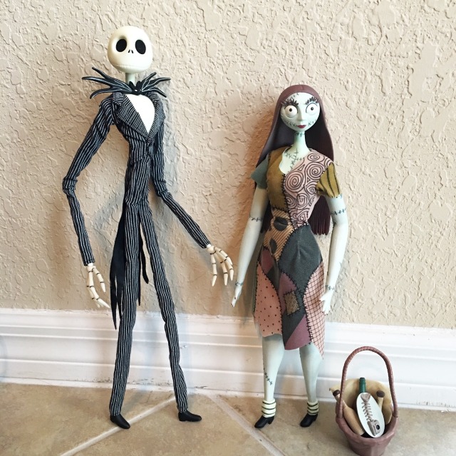 jack and sally plush dolls