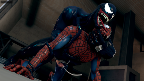 pebblesfm:Spidey and Venom…Yum yum!