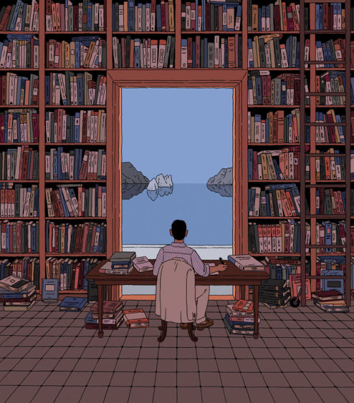 biblioklept:A Library by the Tyrrhenian Sea — Ilya MilsteinA...