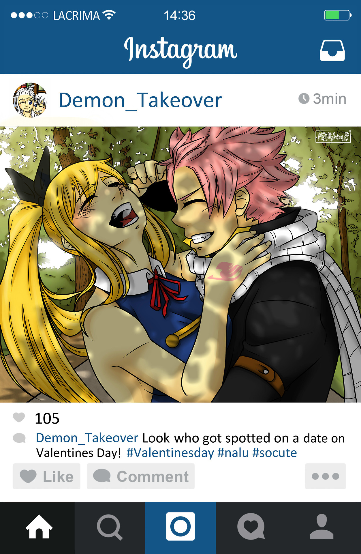 Nalu Valentines Tumblr