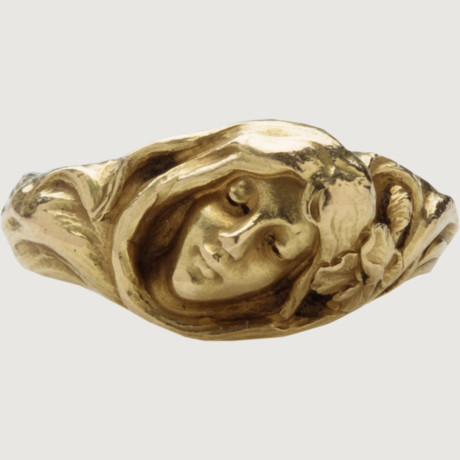 mactevirtute:ART NOUVEAU OPHELIA RINGFrance, 1909 - Gold