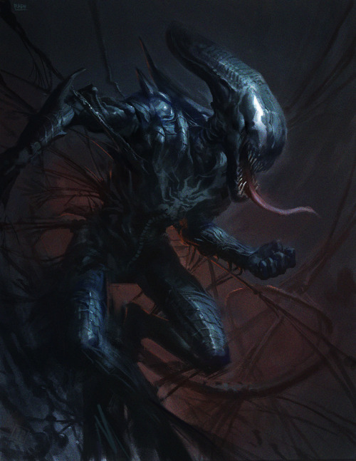 fhtagn-and-tentacles:VENOMORPH by Raph “Raphtor” Lomotan