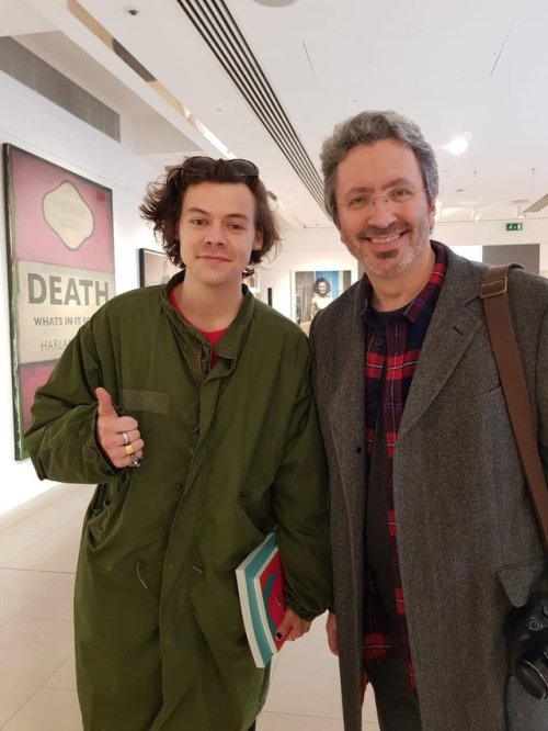 hstylesarchive:Harry at the George Michael Art Collection in...