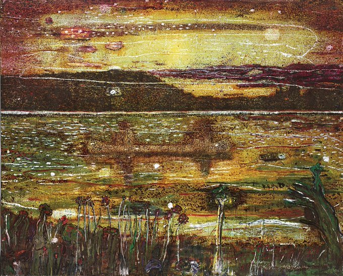 REFLECTIONS - Peter Doig. Night Fishing, 1993.