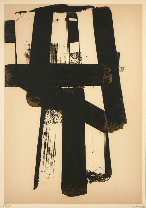 abstrakshun:Pierre Soulages (French, b.1919)Lithographie 31 ...