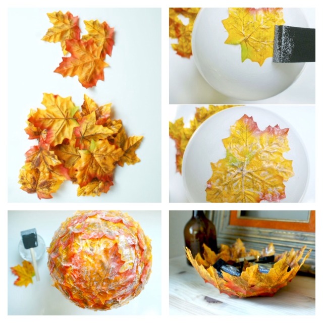 DIY Autumn Leaf Bowls Full Tutorial:... - DIY CRAFTS & MORE