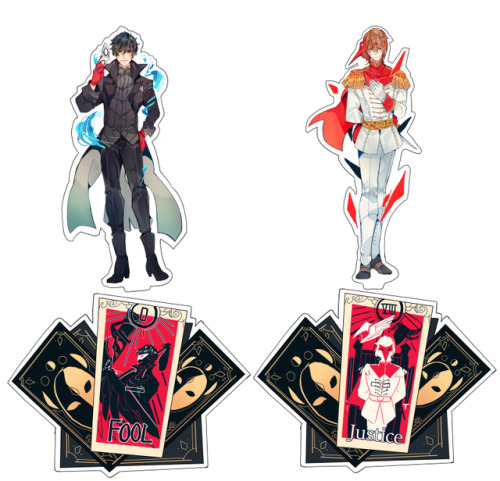 crimson-chains:New Persona standee designs! OWOGonna make them...