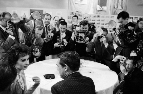 barcarole:Sophia Loren and Cary Grant in Hollywood, 1957....