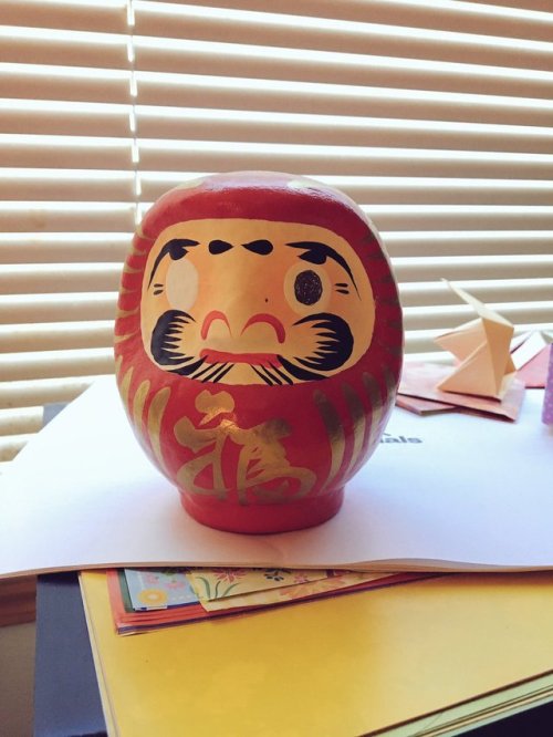 And my new daruma which will have the second eye filled in when...