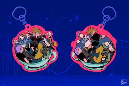 Double sided Kingdom Hearts keychain designs for the upcoming AX...