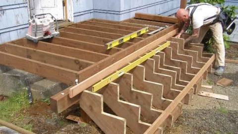Crazy Woodworking Building Deck Stairs