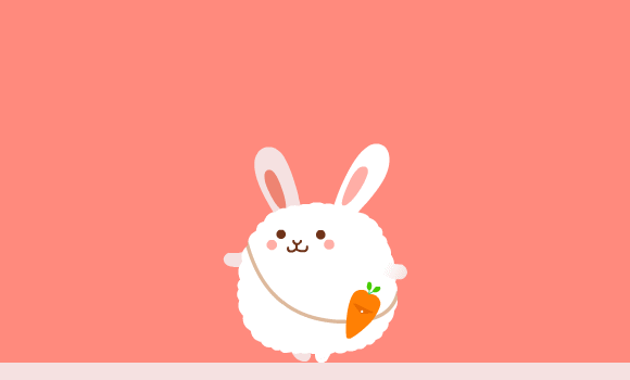 Cute Bunny Cartoon Gif