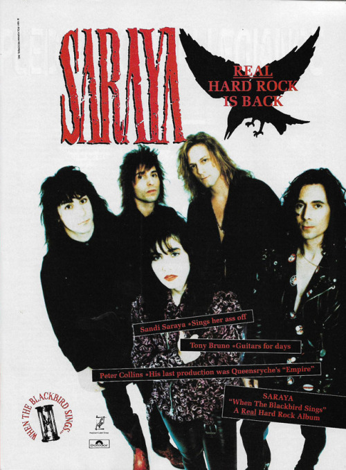 Saraya - When the Blackbird SingsOctober 1991