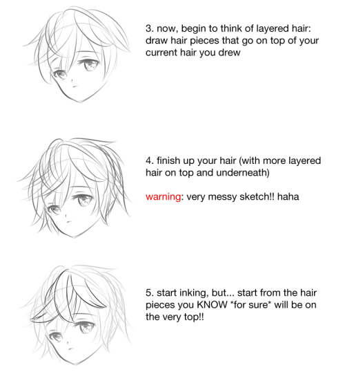 Anime Hair Tutorial Tumblr