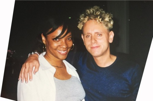 Martin Gore with a fan, Washington, DC, USA...