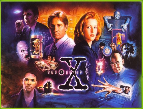 cinexphile:Backglass Artwork for The X-Files Pinball Game