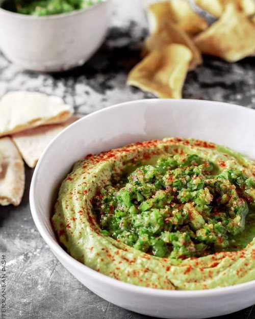 ergnaz63:avocado hummus and fresh tomatillo salsa verdePrep...