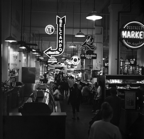 filmisnotdead film photography filmcommunity rollieflex monochrome fujifilm acros100 losangeles grand central market california