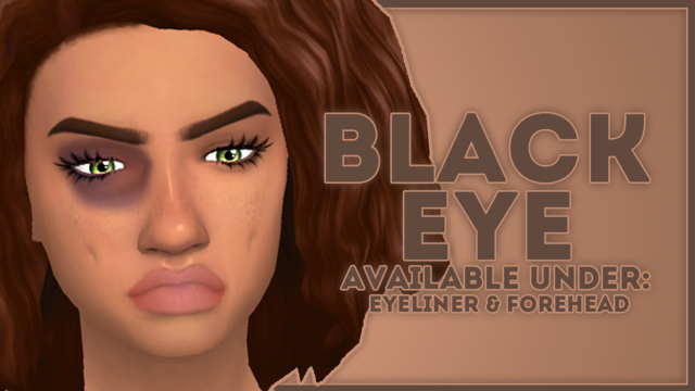 Sims 4 Custom Content Finds — prxnce: BLACK EYE - BGC I love seeing ...