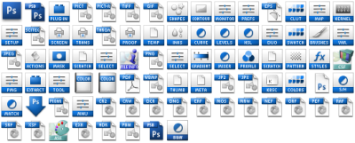 Adobe Photoshop CS3 icons